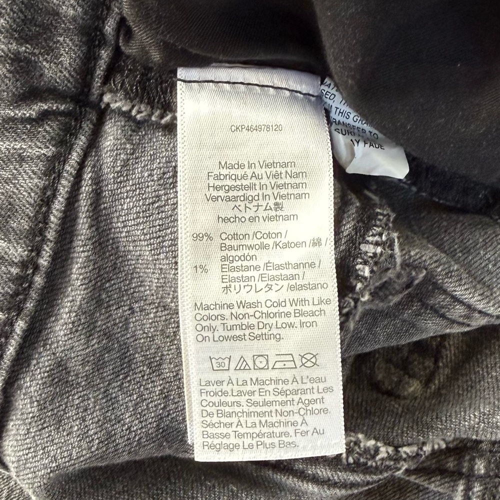 💵Madewell The Perfect Vintage Straight Jean Front Seam in Faded Gray Size 27 - Picture 9 of 13